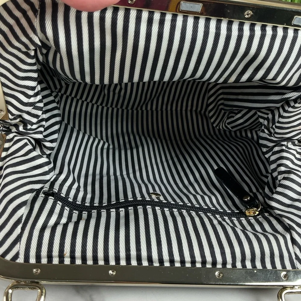 Kate Spade RARE‎ Garance Doré Collection Clutch Hand Shoulder Bag Kisslock Uniqu - Picture 12 of 15